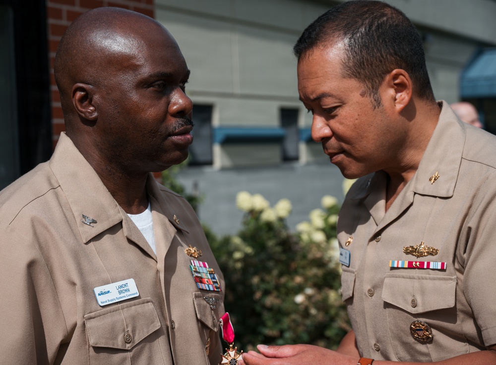 NAVSUP HQ promotion and award ceremony