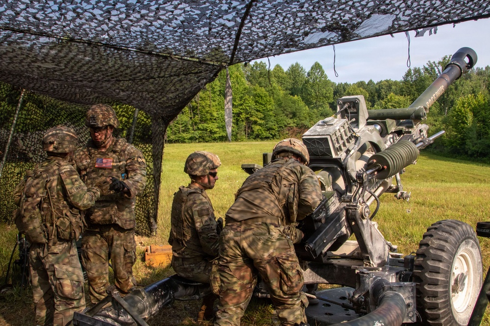 76th MBCT Field Artillery Soldiers conduct a dry-fire Exercise