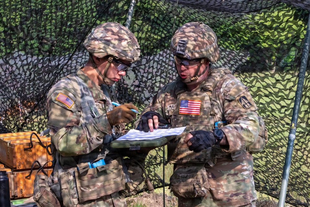 76th MBCT Field Artillery Soldiers conduct a dry-fire Exercise