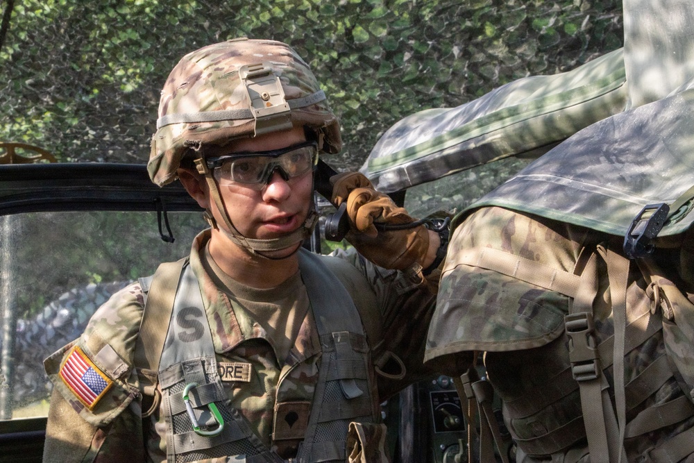 76th MBCT Field Artillery Soldiers conduct a dry-fire Exercise