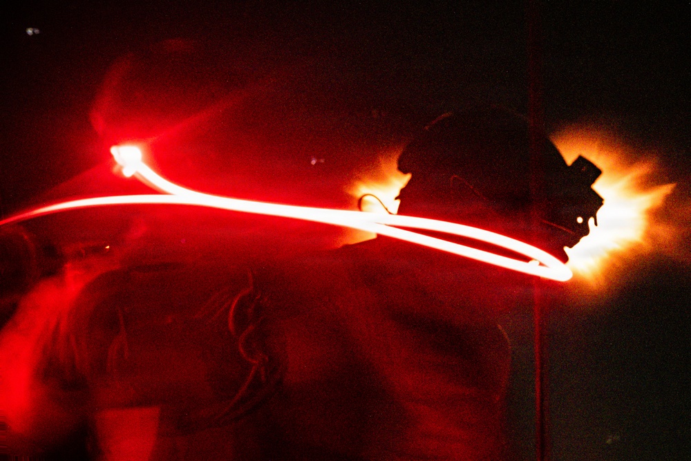 Marines with 1st Battalion, 11th Marine Regiment sling rounds during FSCEX