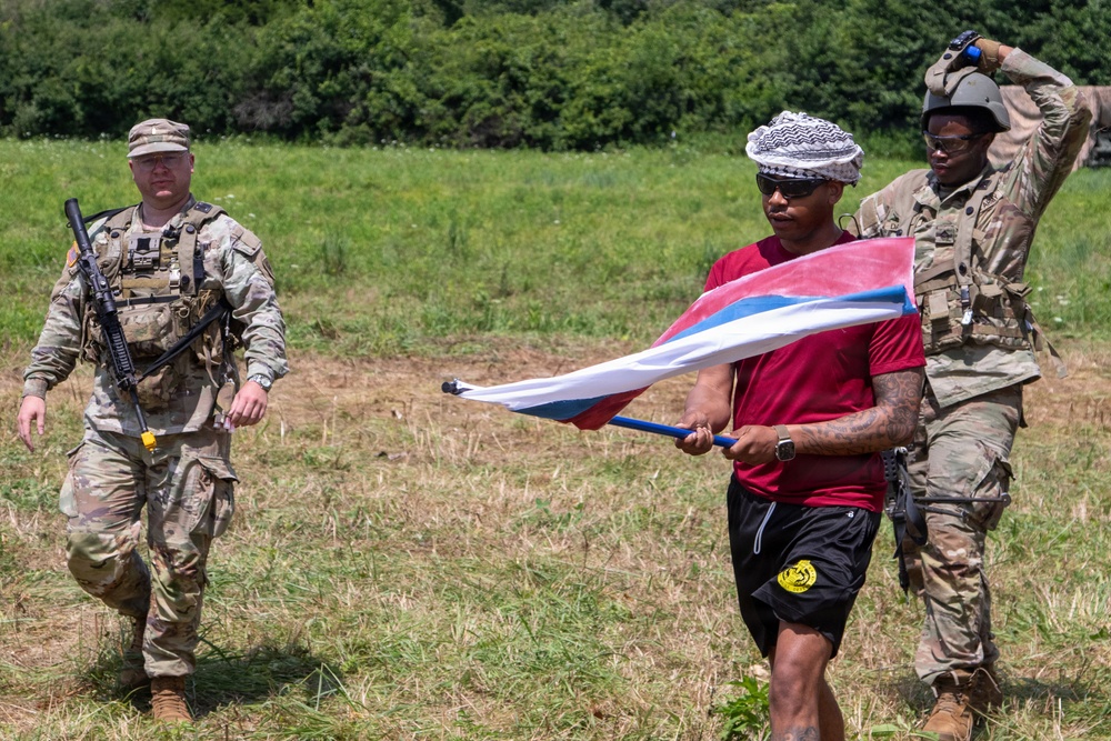 1-290th BSB simulates a protest during CRX 26-02