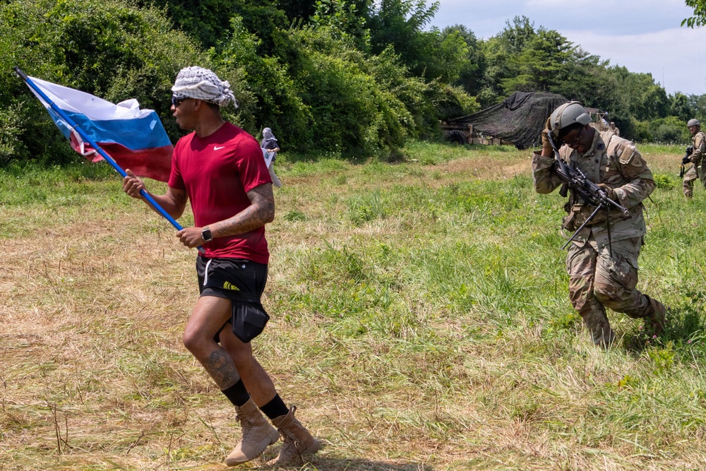 1-290th BSB simulates a protest during CRX 26-02