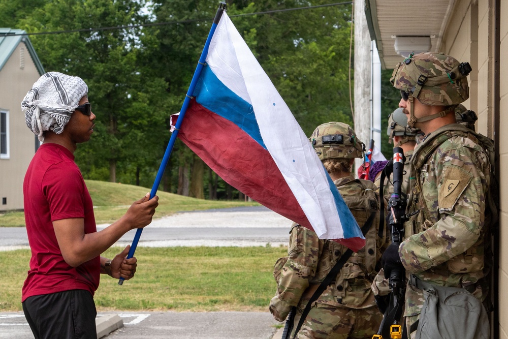 1-290th BSB simulates a protest during CRX 26-02