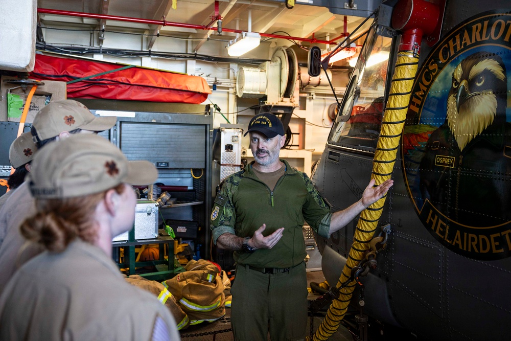 USS O'Kane Sailors Visit HMCS Charlottetown