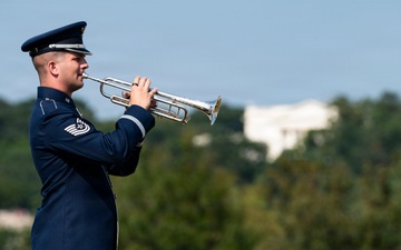 Full Military Funeral Honors with Escort are Conducted for U.S. Air Force Col. Robert Stirm in Section 57