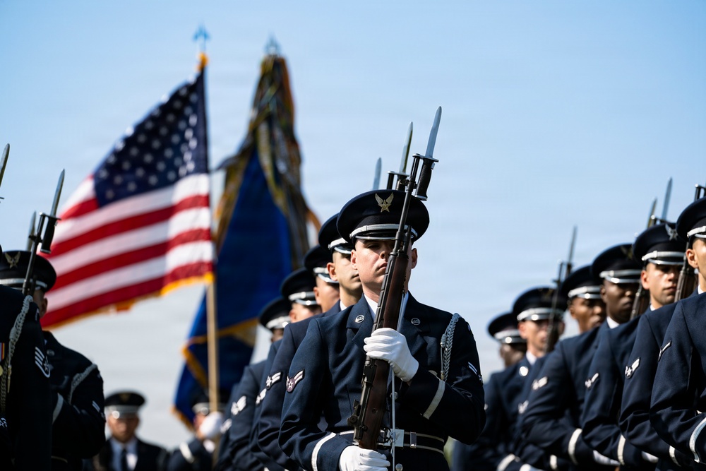 Full Military Funeral Honors with Escort are Conducted for U.S. Air Force Col. Robert Stirm in Section 57