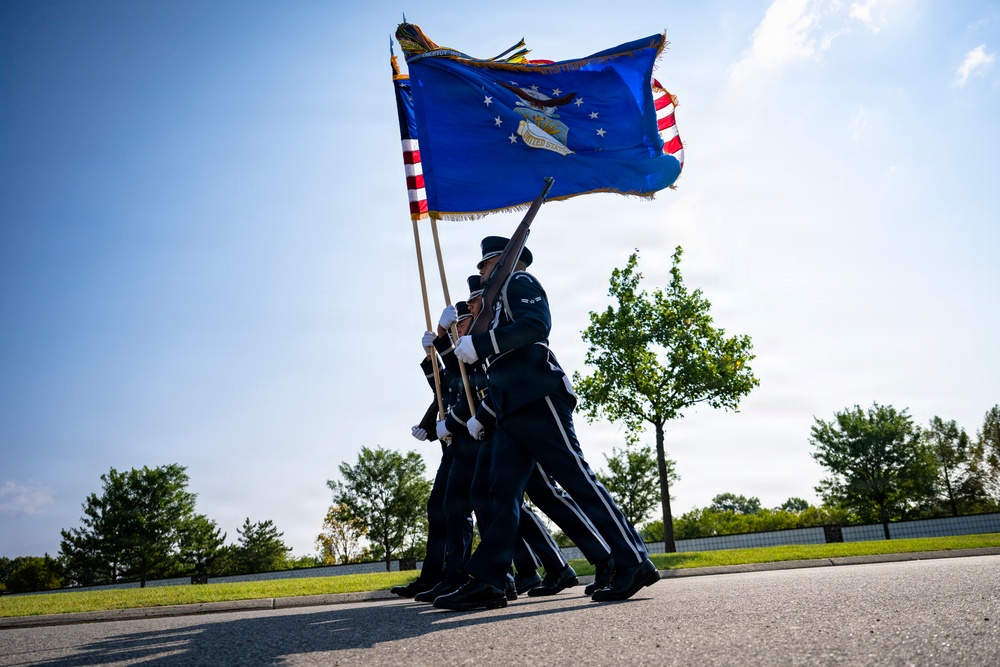Full Military Funeral Honors with Escort are Conducted for U.S. Air Force Col. Robert Stirm in Section 57