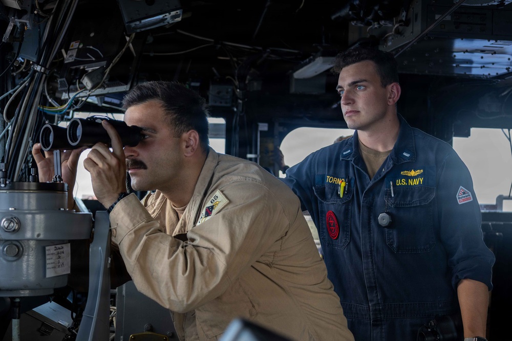 USS Chosin Sailors stand watch during RIMPAC 2026