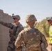 36th Engineer Battalion Leadership observe HESCO barriers