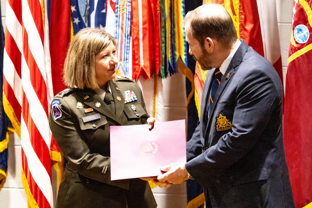 310th ESC unit and Warrant Officer recognized at Transportation Corps ceremony