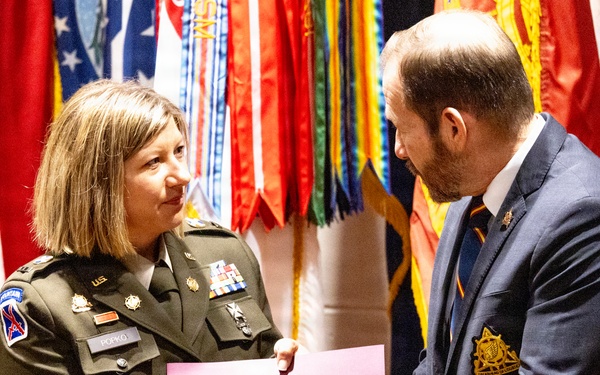 310th ESC unit and Warrant Officer recognized at Transportation Corps ceremony