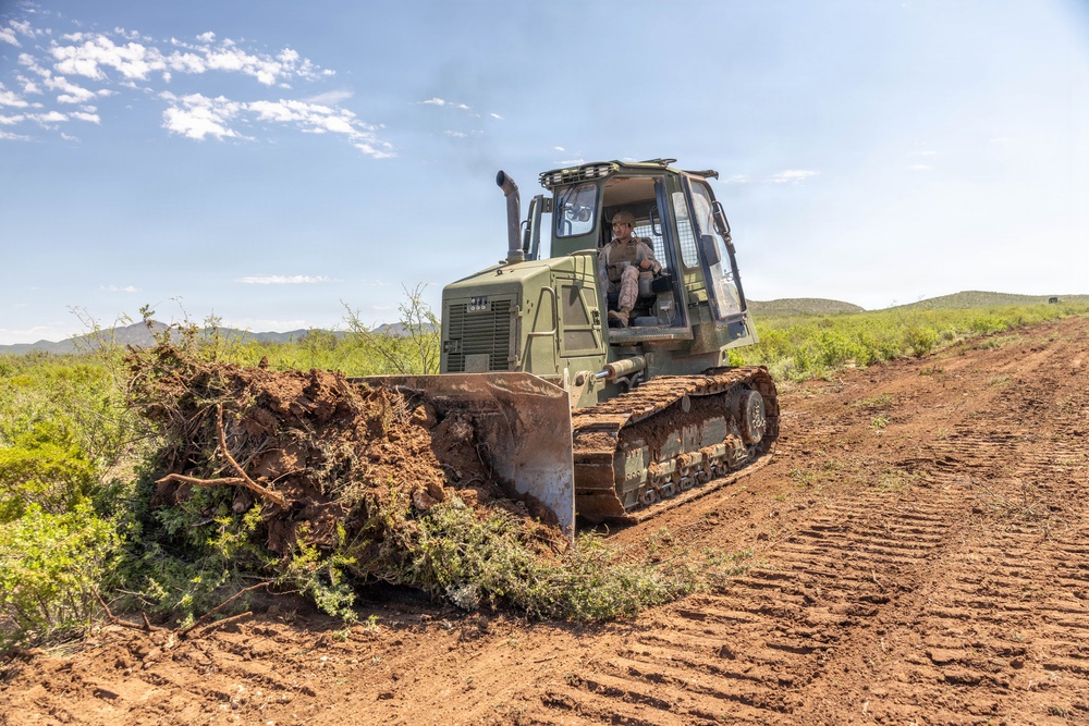 JTF-SB Marines Clear Border Vegetation to Support Border Patrol
