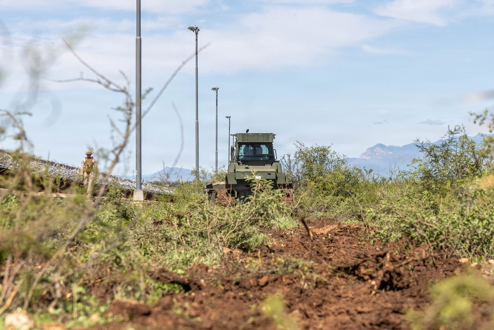 JTF-SB Marines Clear Border Vegetation to Support Border Patrol