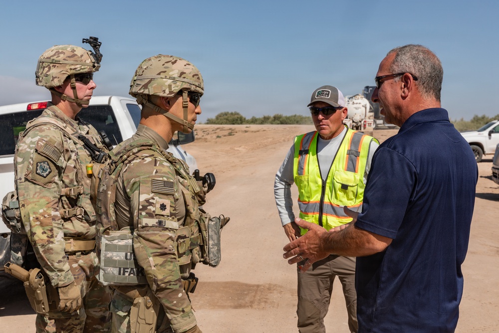 36th Engineer Battalion Leaders coordinate NDA 2 barrier reinforcements