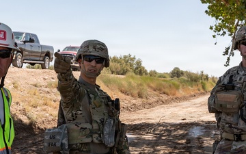 36th Engineer Battalion Leaders coordinate NDA 2 barrier reinforcements