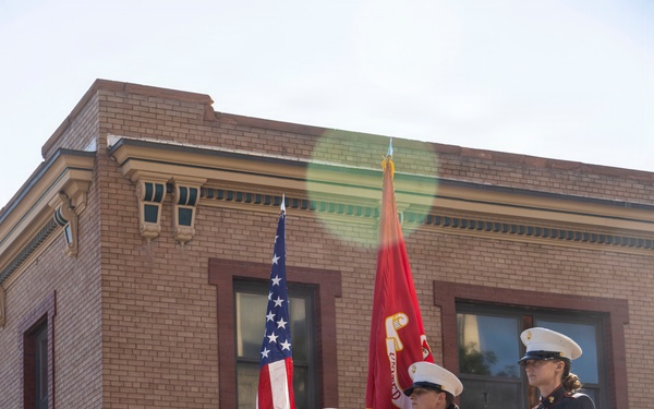 Marine Corps Mounted Color Guard participates in Cheyenne Frontier Days 2026