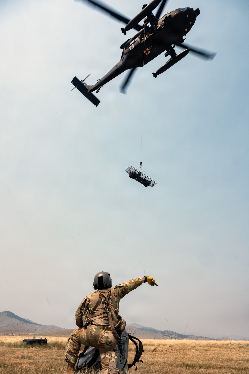 Montana Army National Guard trains with new hoist rescue system