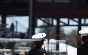 Marine Corps Mounted Color Guard participates in Cheyenne Frontier Days 2026