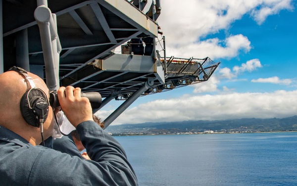 USS Essex returns to Pearl Harbor during RIMPAC 2026