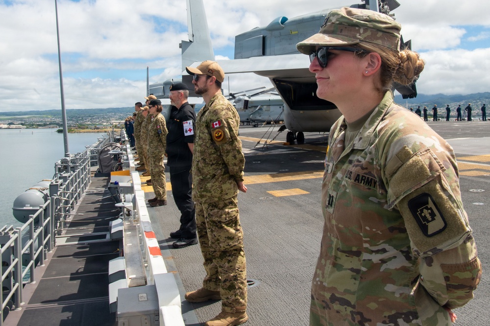 USS Essex returns to Pearl Harbor during RIMPAC 2026