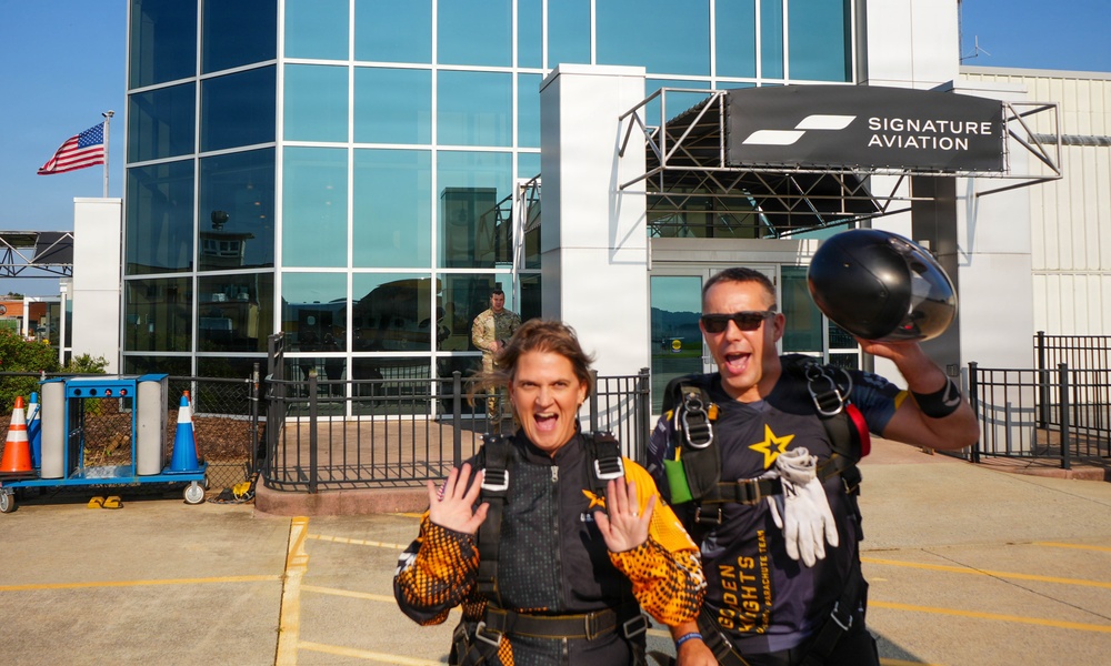 Golden Knights Tandem Team Hosts Community Leaders, Athletes for Jump Over Frederick, Maryland