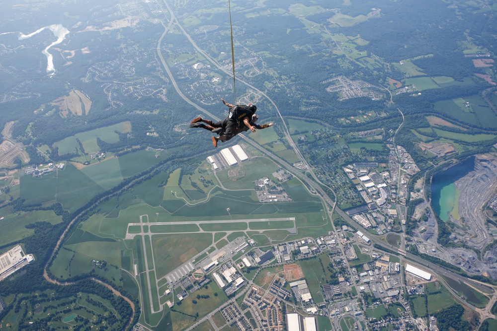 Golden Knights Tandem Team Hosts Community Leaders, Athletes for Jump Over Frederick, Maryland