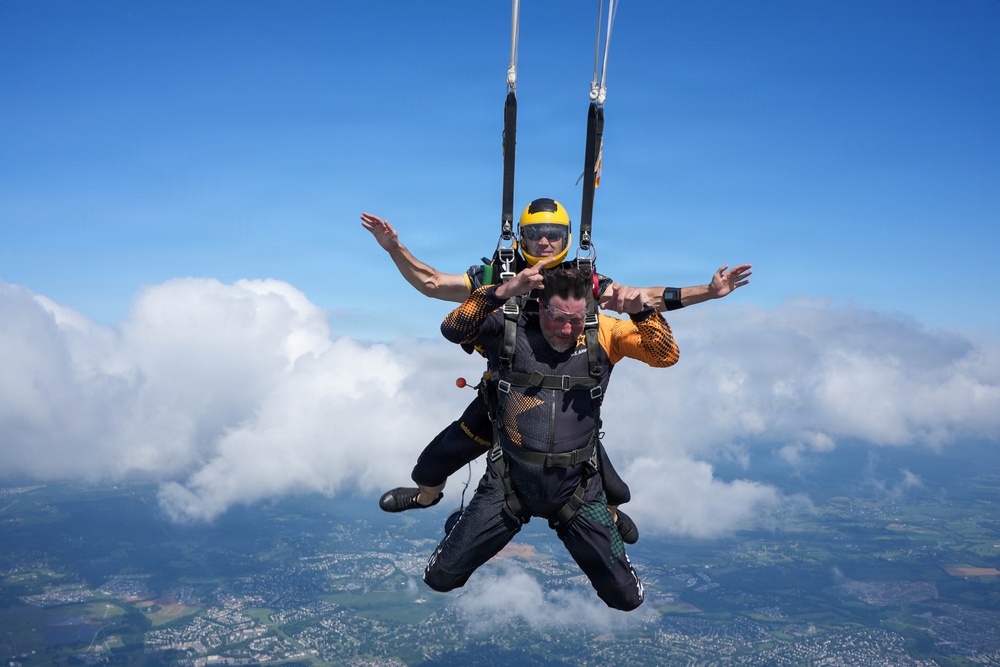 Golden Knights Tandem Team Hosts Community Leaders, Athletes for Jump Over Frederick, Maryland