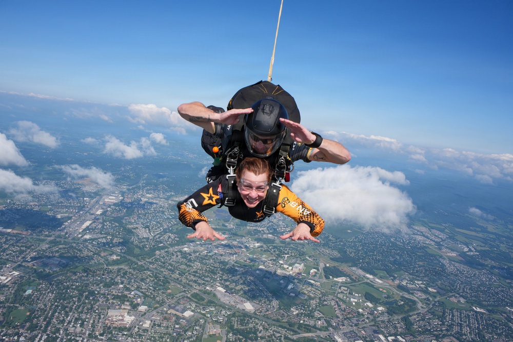 Golden Knights Tandem Team Hosts Community Leaders, Athletes for Jump Over Frederick, Maryland