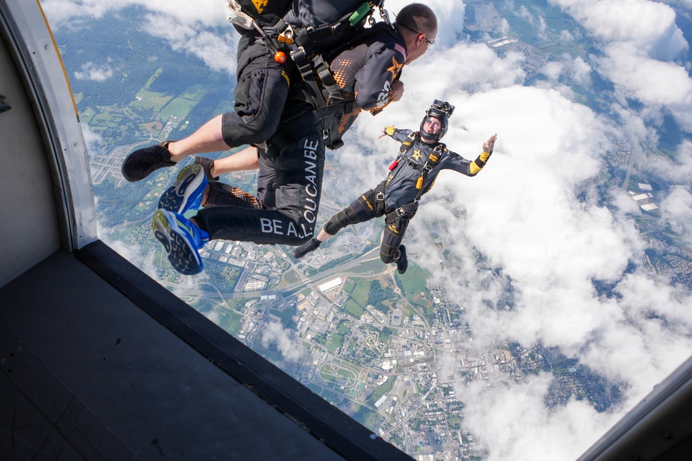 Golden Knights Tandem Team Hosts Community Leaders, Athletes for Jump Over Frederick, Maryland