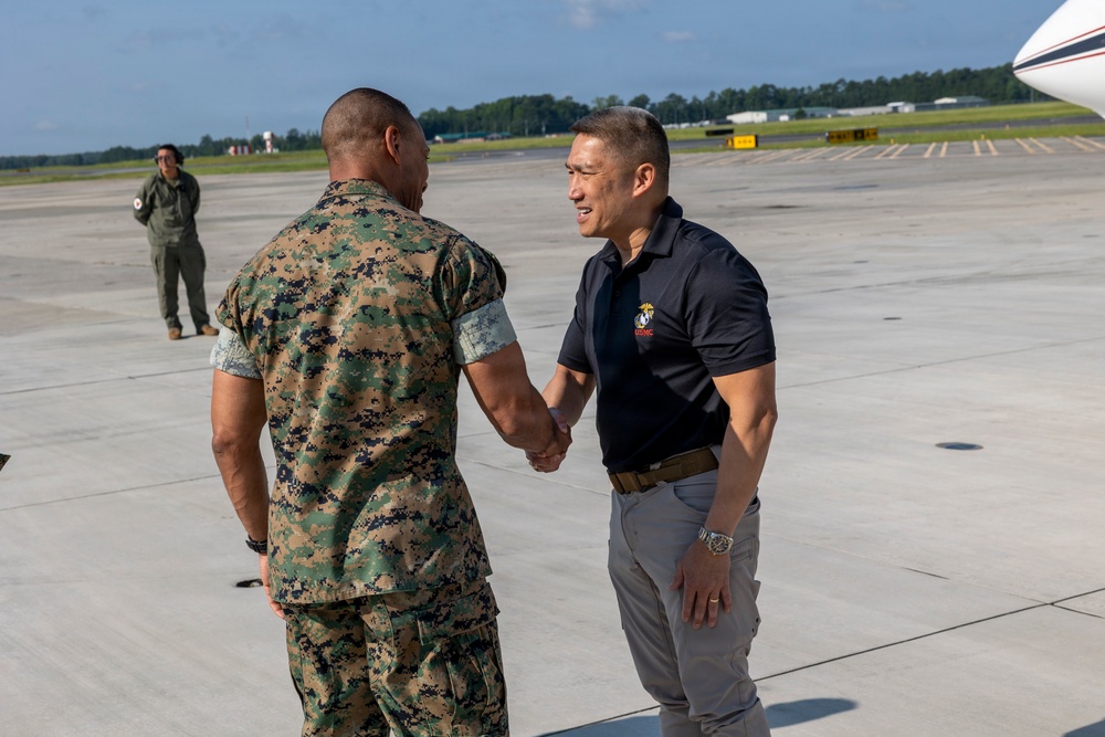 SECNAV Visits Camp Lejeune