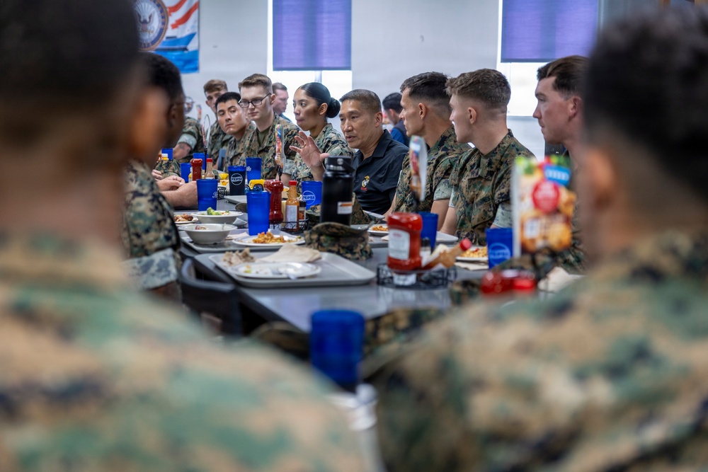 SECNAV Visits Camp Lejeune