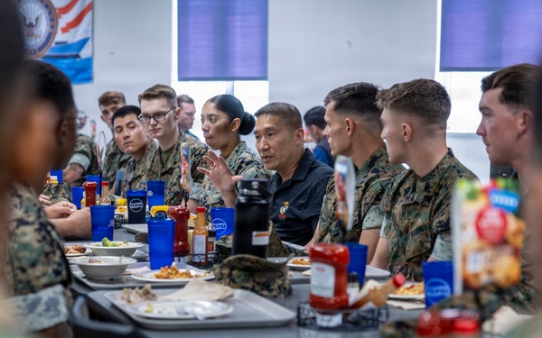 SECNAV Visits Camp Lejeune
