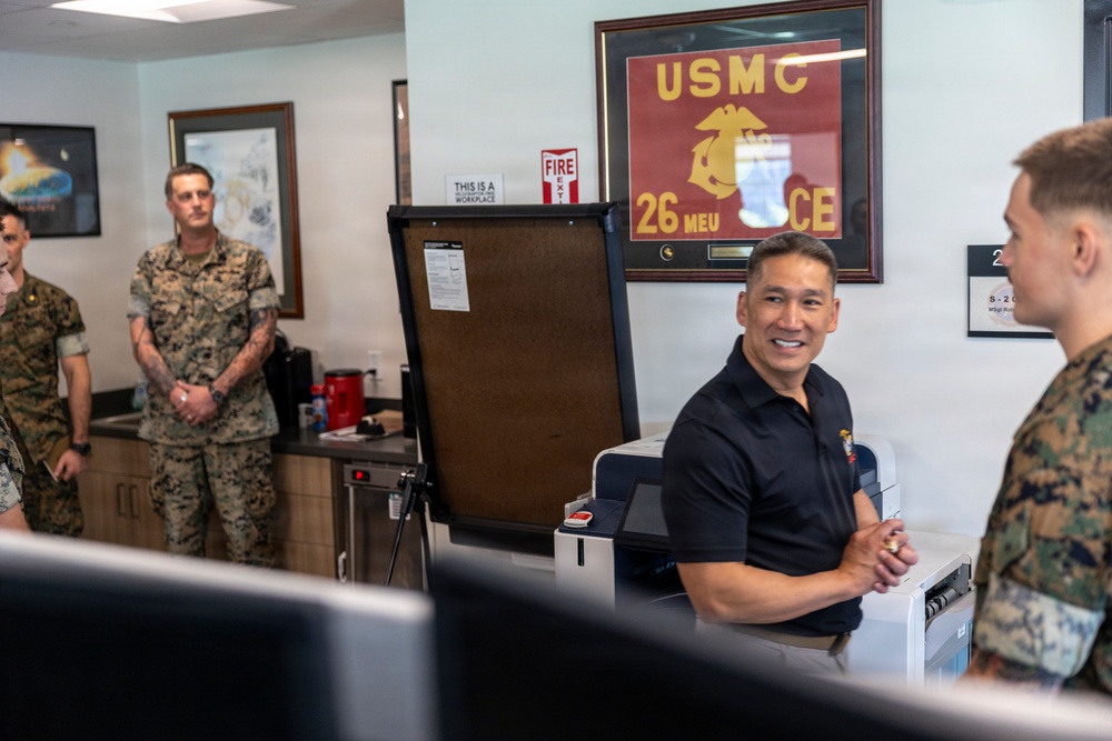 SECNAV Visits Camp Lejeune