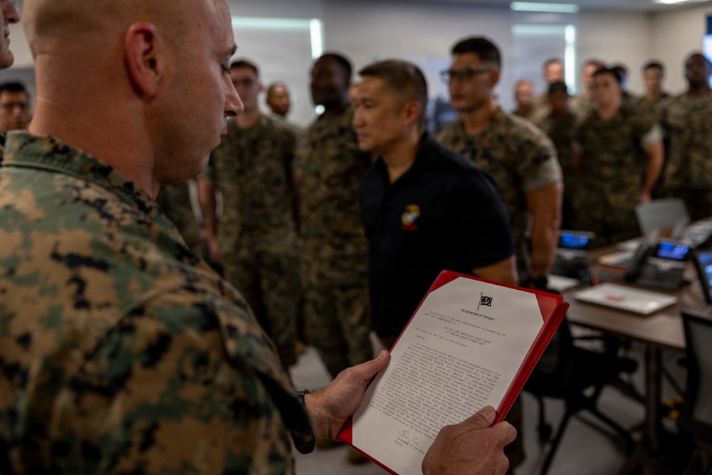 SECNAV Visits Camp Lejeune