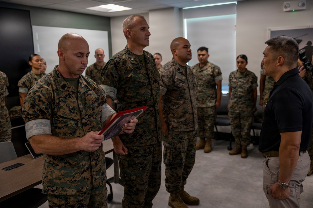 SECNAV Visits Camp Lejeune