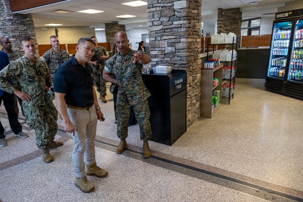 SECNAV Visits Camp Lejeune
