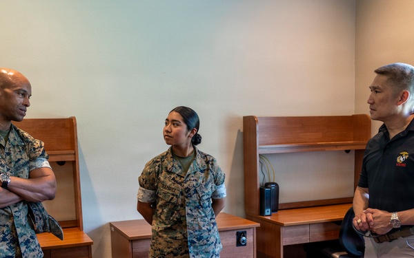 SECNAV Visits Camp Lejeune