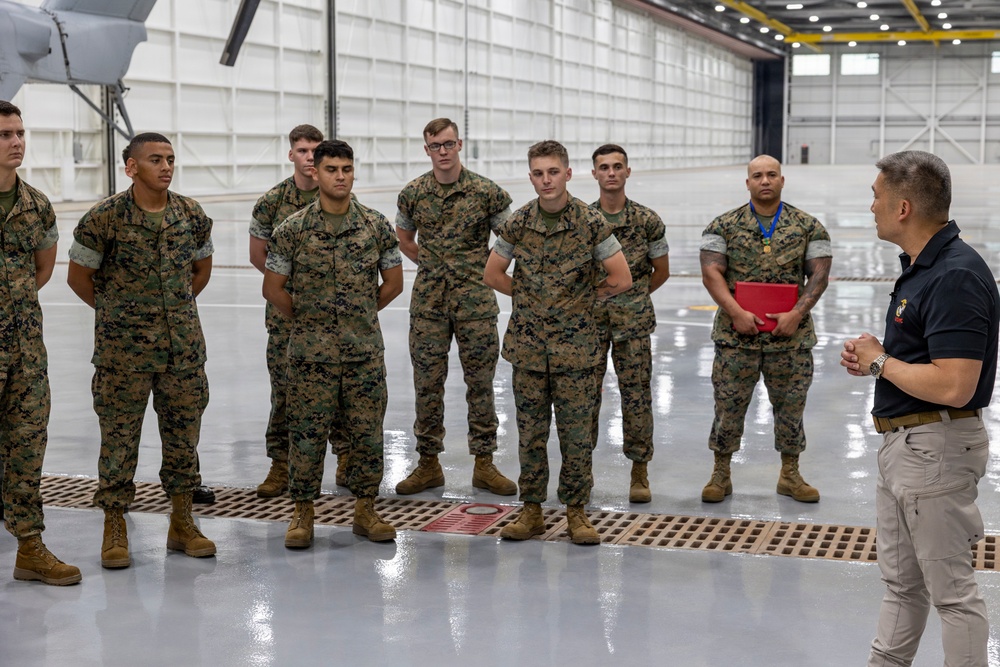 SECNAV Visits Camp Lejeune