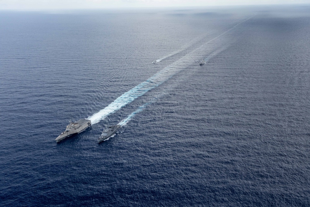 USS Santa Barbara Sails With Philippine Navy and Japan Maritime Self-Defense Force