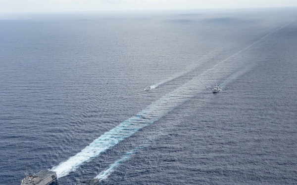 USS Santa Barbara Sails With Philippine Navy and Japan Maritime Self-Defense Force