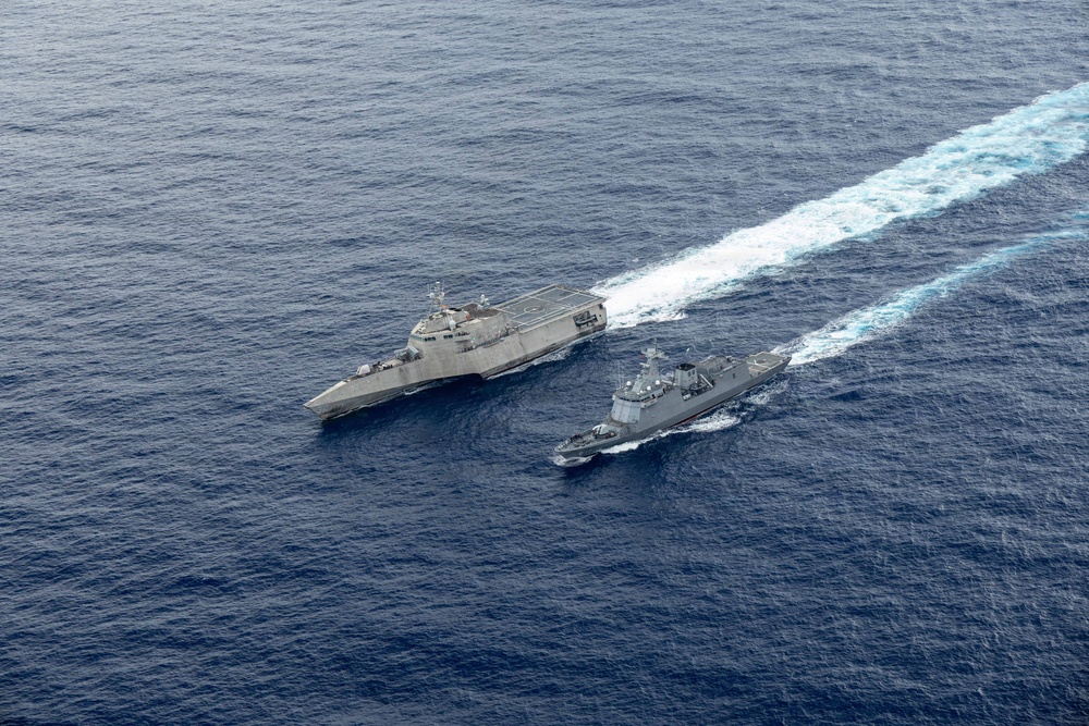 USS Santa Barbara Sails With Philippine Navy and Japan Maritime Self-Defense Force