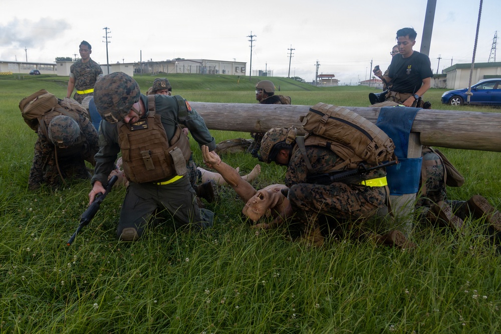 MAG-36 service members apply combat medicine