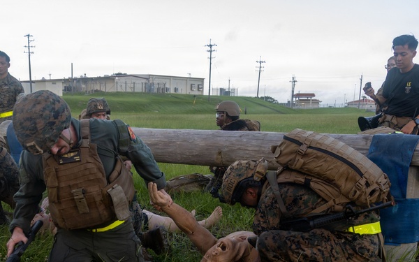 MAG-36 service members apply combat medicine
