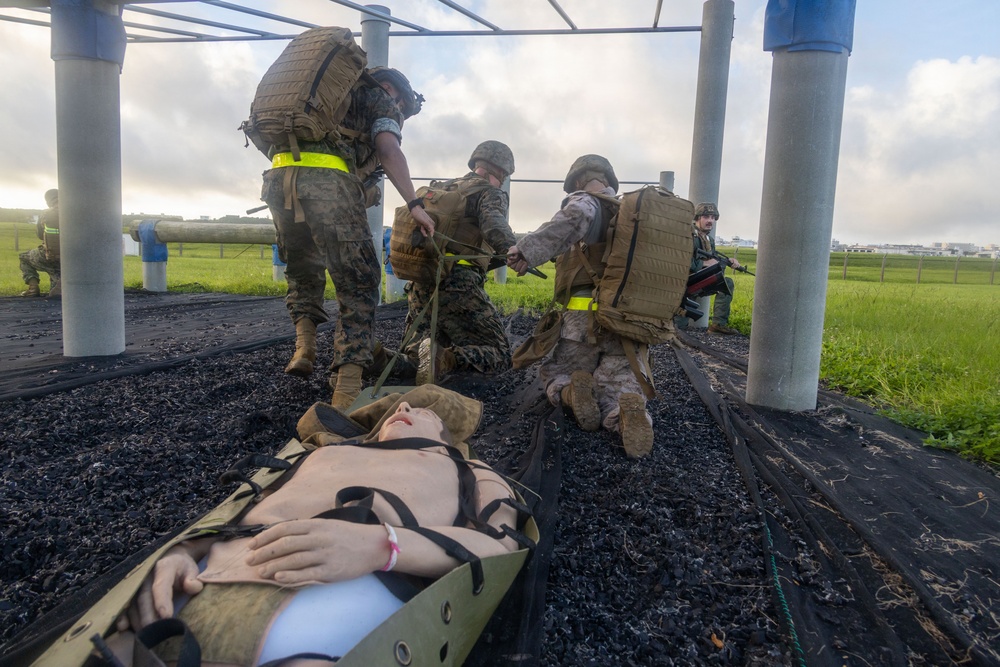 MAG-36 service members apply combat medicine