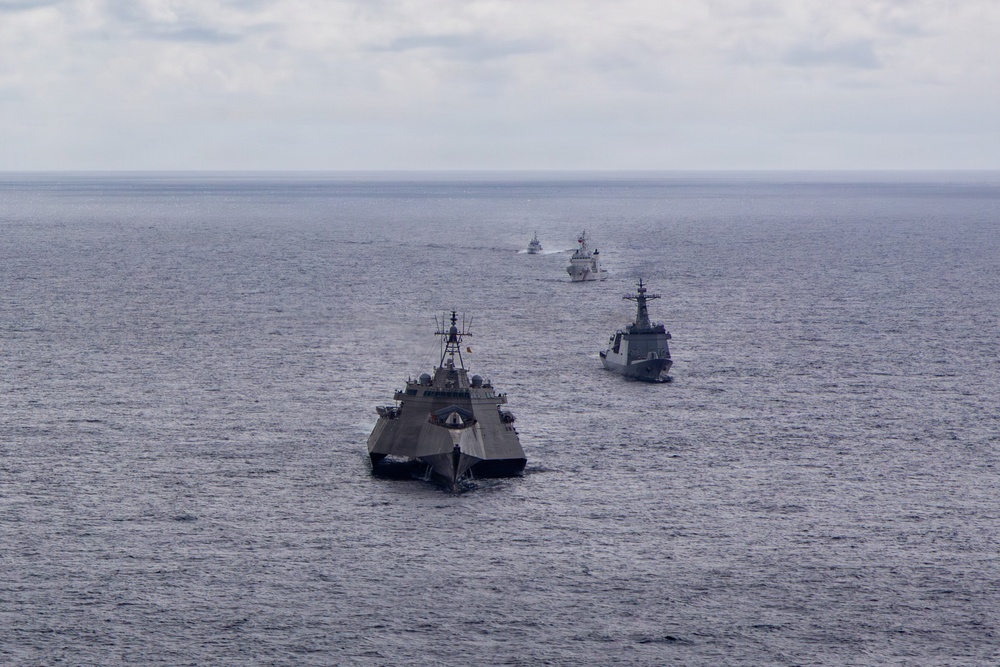 USS Santa Barbara Sails With Philippine Navy and Japan Maritime Self-Defense Force