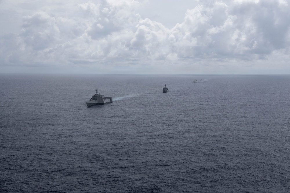 USS Santa Barbara Sails With Philippine Navy and Japan Maritime Self-Defense Force