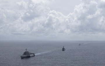 USS Santa Barbara Sails With Philippine Navy and Japan Maritime Self-Defense Force