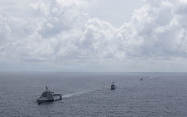 USS Santa Barbara Sails With Philippine Navy and Japan Maritime Self-Defense Force