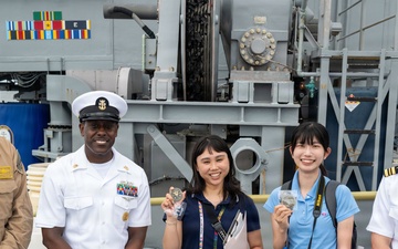 USS Chief (MCM-14) port visit to Niigata, Japan